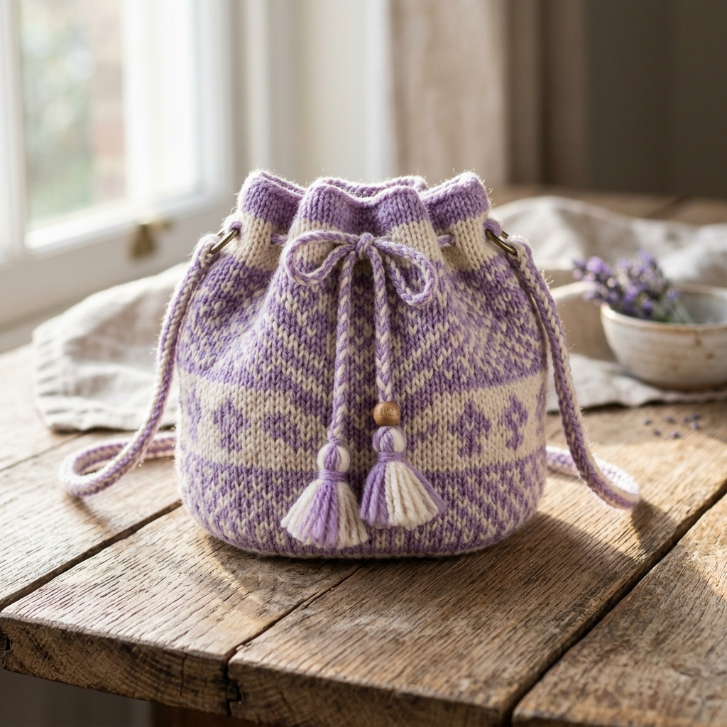Tas Rajut Lavender